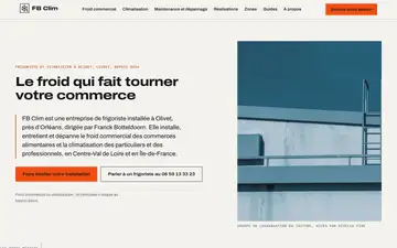 Capture du site FB Clim